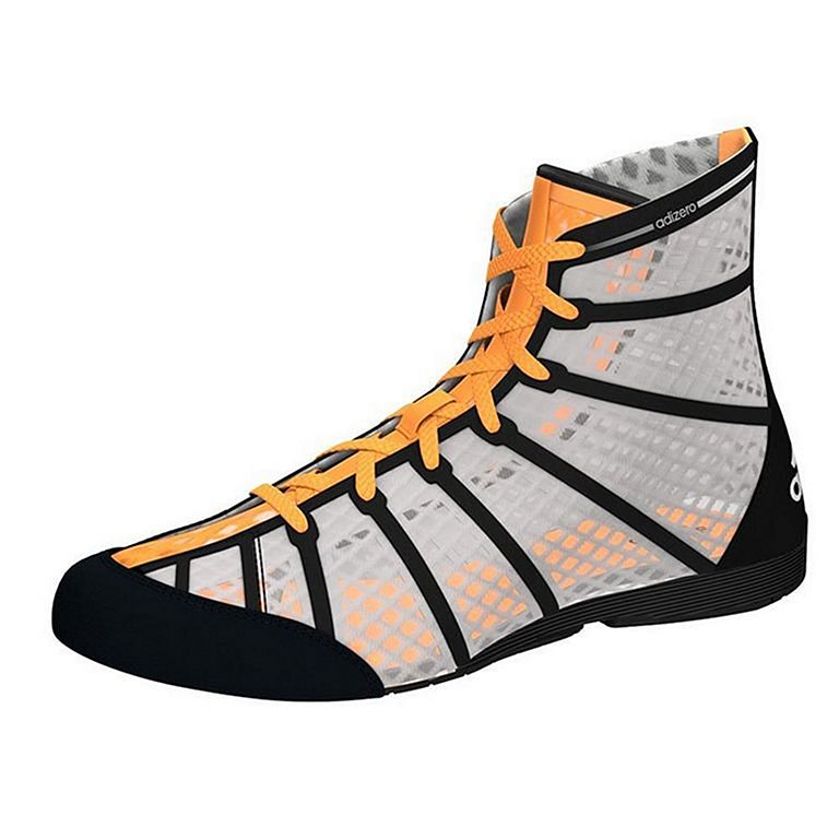 black and yellow boxing shoes