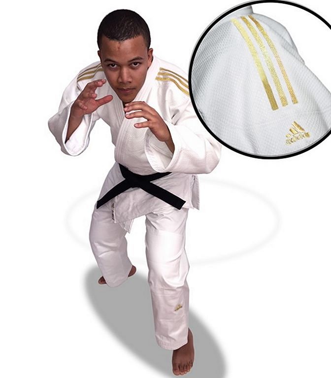 adidas Champion II New IJF 2018 Slim Fit Judogi Bianco