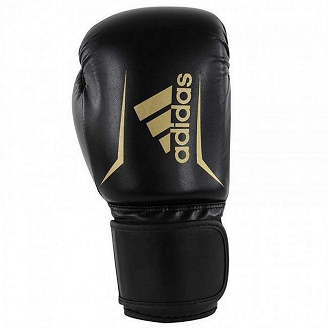 Schwarz-Gold Adidas Boxing Gloves Speed 50