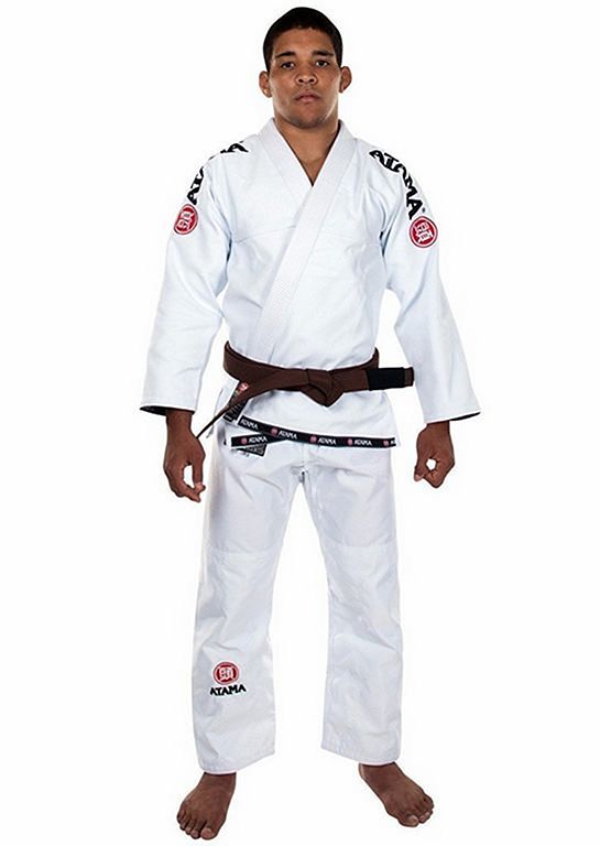 Kimono Brazilian Jiu Jitsu Bjj Gi Atama Mundial Model 9 Blanco