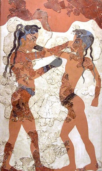 Akrotiri Boxing Fresco