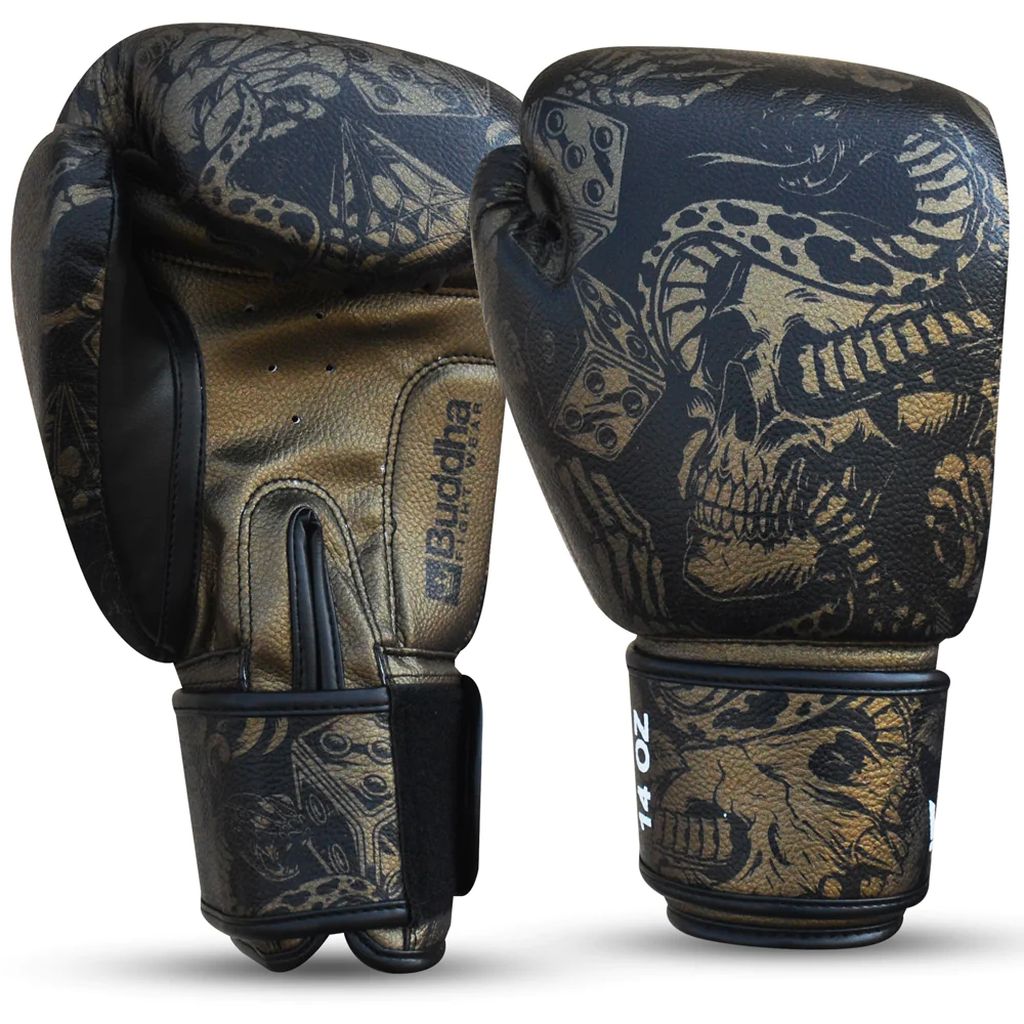 Buddha Guantes Boxeo Pro Gel Negro