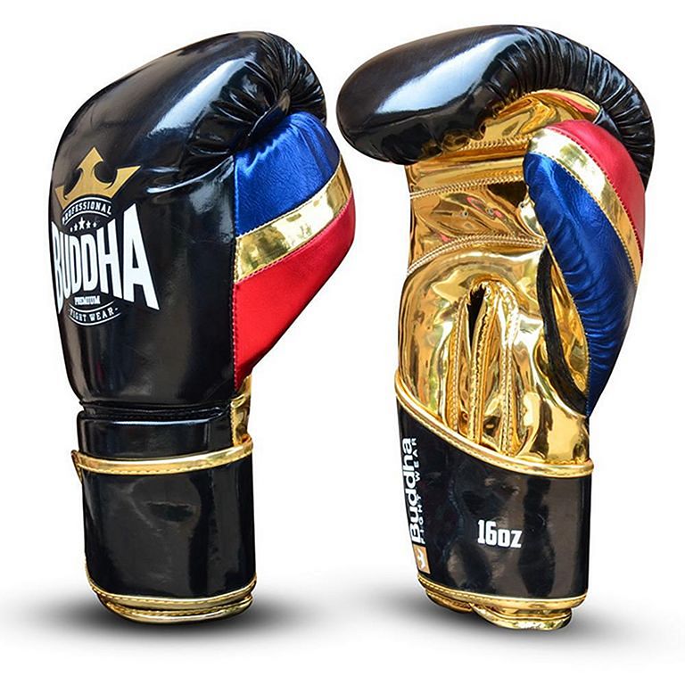 Buddha Bushwhacker Boxing Gloves Black-Gold