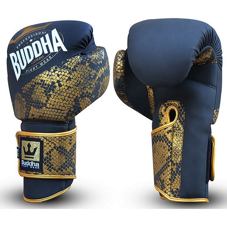 Buddha Bushwhacker Boxing Gloves Black-Gold