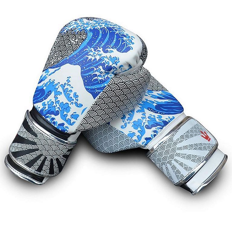 Guantes de boxeo Buddha Thailand Edición Piel - Azul > Envío Gratis