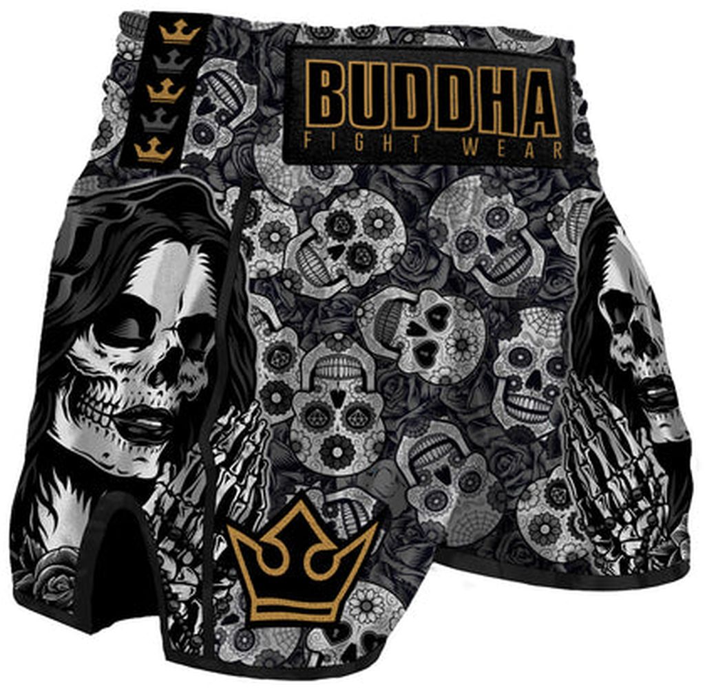 Benlee Pantalones Muay Thai / Kick Boxing Uni Thai Negro