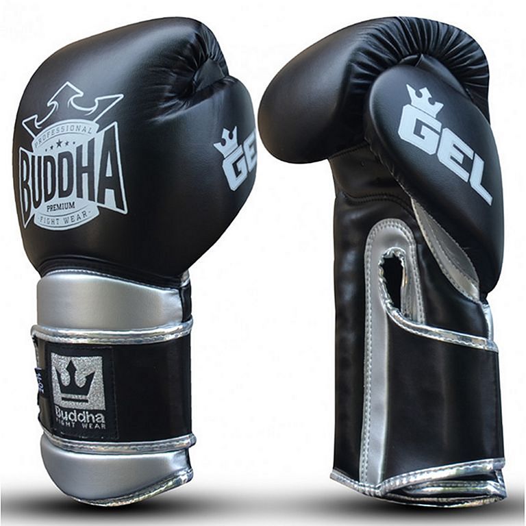 Muay Thai Kick Boxing Boxing Gloves Buddha Pro Gel Black – Buddha Fight Wear