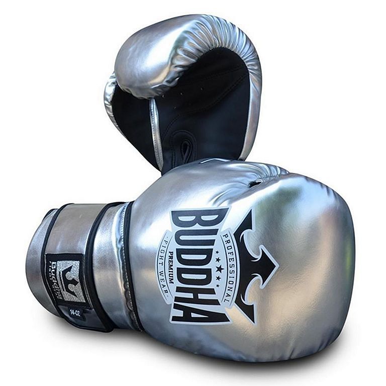 Buddha Guantes Boxeo Pro Gel Rojo-Plata