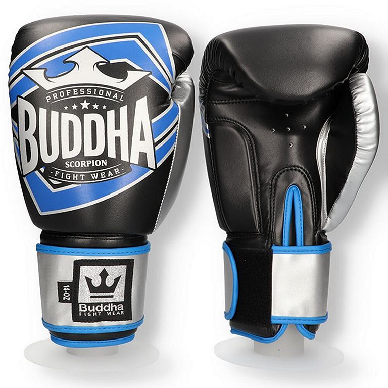 Buddha Guantes Boxeo Thailand Piel Negro