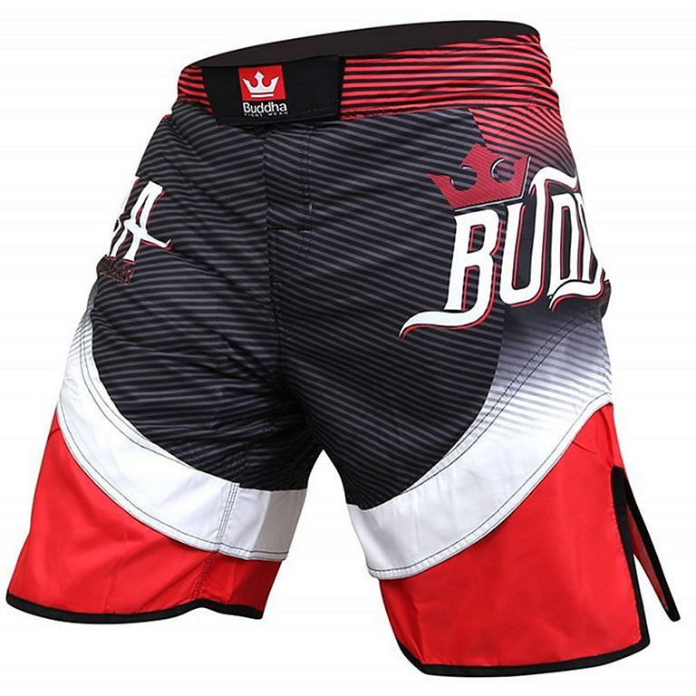 Buddha Short MMA Fighter Noir-Rouge