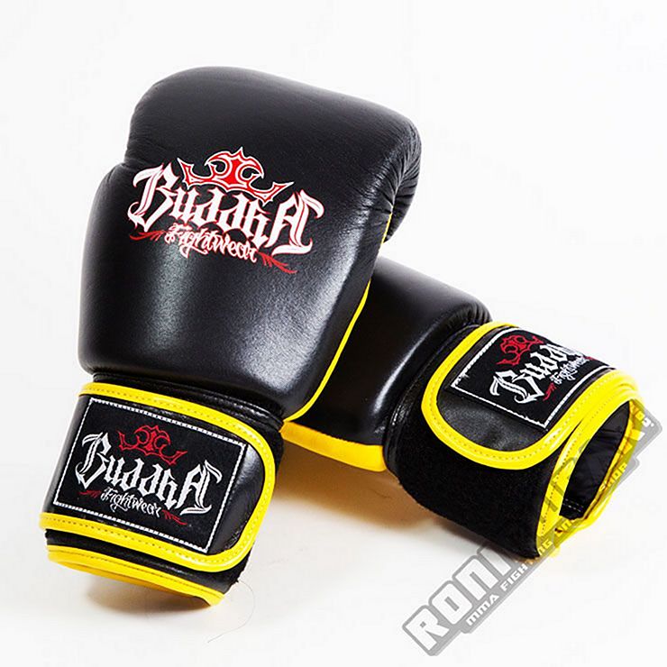 Buddha Guantes Boxeo Pro Gel Negro