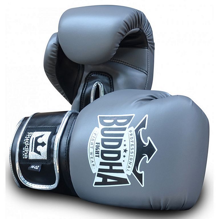 Buddha Guantes Boxeo Top Fight Gris Plata
