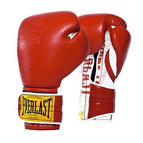 Everlast Guantes Boxeo Pro Sparring 1910 Velcro Rojo