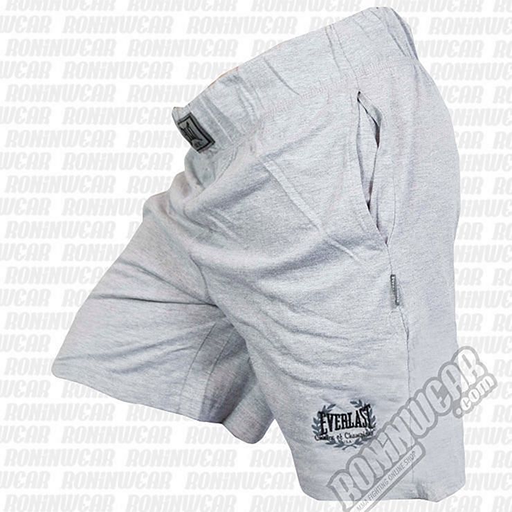 Short en coton Everlast Modele Cotton Shorts Gris