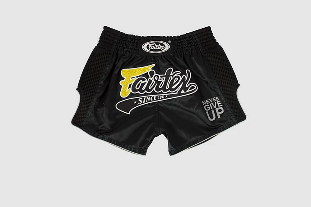 Fairtex Muay Thai Shorts Negro-Oro