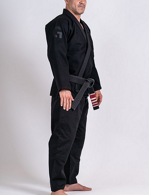 Gr1ps Kimono Jiu Jitsu Mujer Primero Competition Negro-Celeste