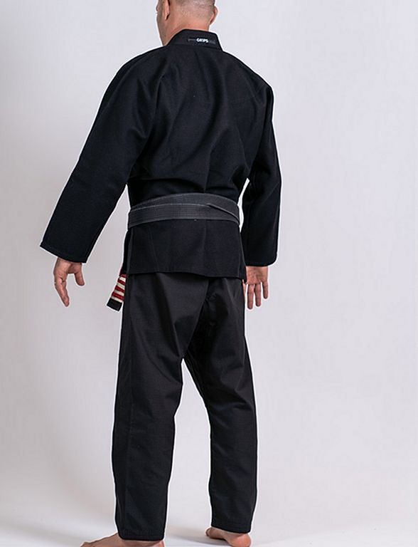 Gr1ps Kimono Jiu Jitsu Mujer Primero Competition Negro-Celeste