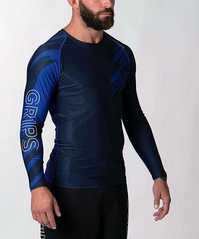 GR1PS Rash Guard Wasp Rush Guard RashGuard Shortsleeve blue Grips 