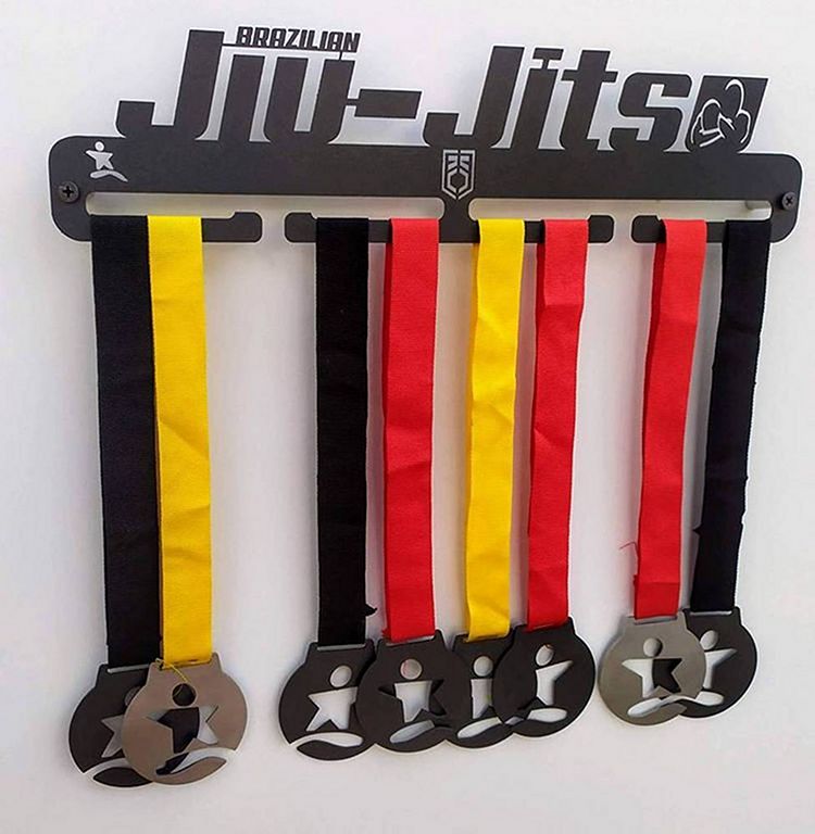 Soporte de medallas deportivas Jiu Jitsu, insignia de atleta, colgador de  medallas de 3 escalones, soporte de pared para medallas, medalista,  corredor, fútbol, gimnasia - AliExpress