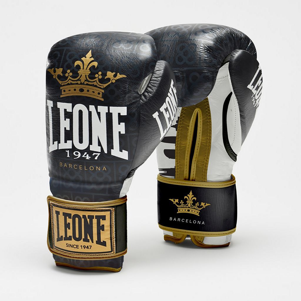 Leone 1947 Boxing Gloves Barcelona Black-Gold