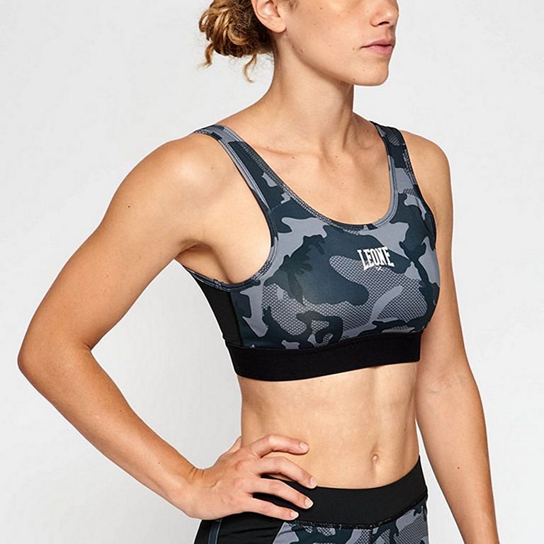 Leone 1947 Camo Sports Bra Cinza-Camo