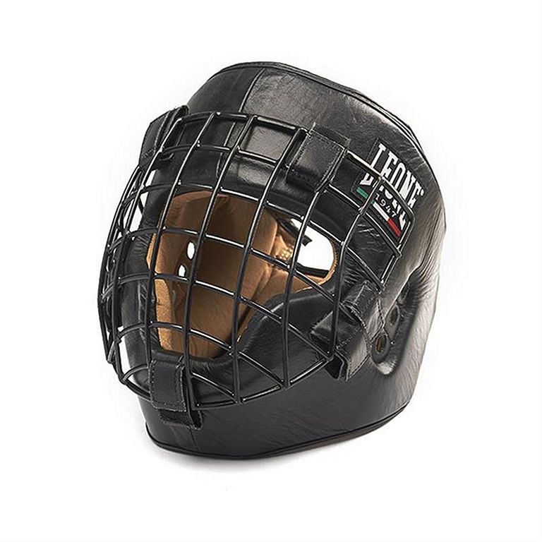 Leone 1947 Casco Rejilla Fighter Negro