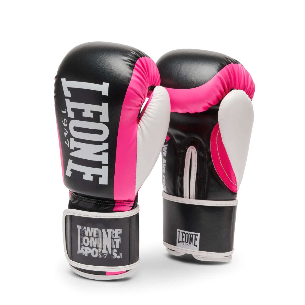 Leone 1947 Guantes De Boxeo LOGO WACS Negro Rosa