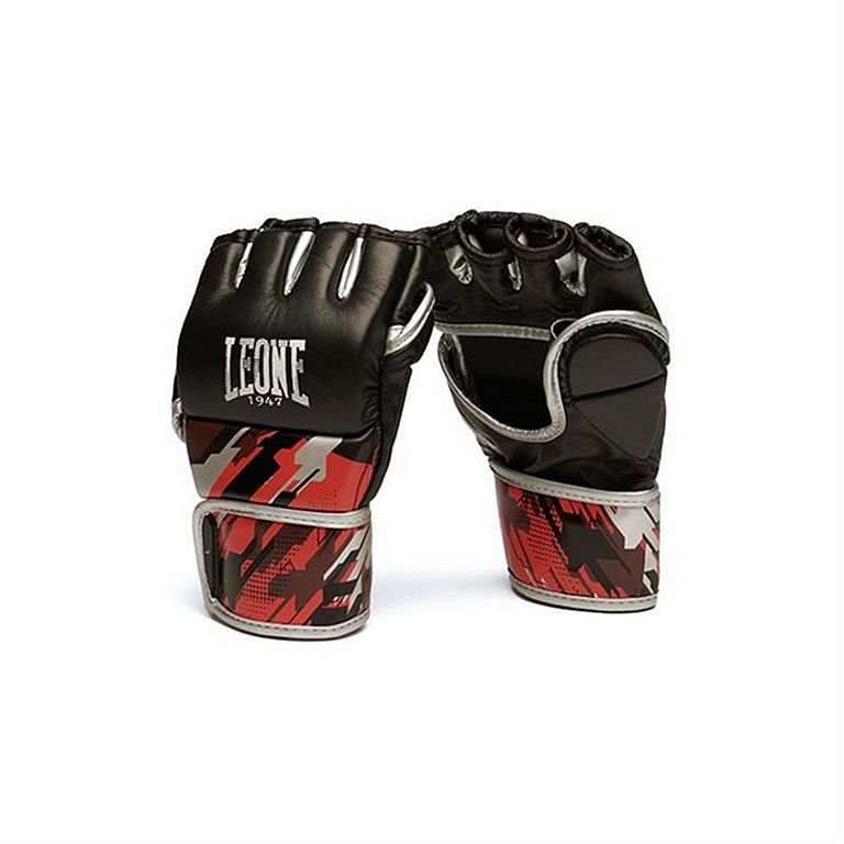 Leone 1947 Guantes Boxeo Mujer Neo Camo Negro-Rojo