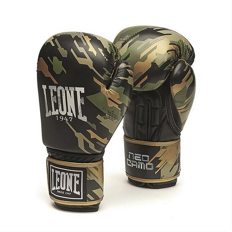 Guantes de Boxeo Leone 1947 Black&Gold Color Negro GN059D