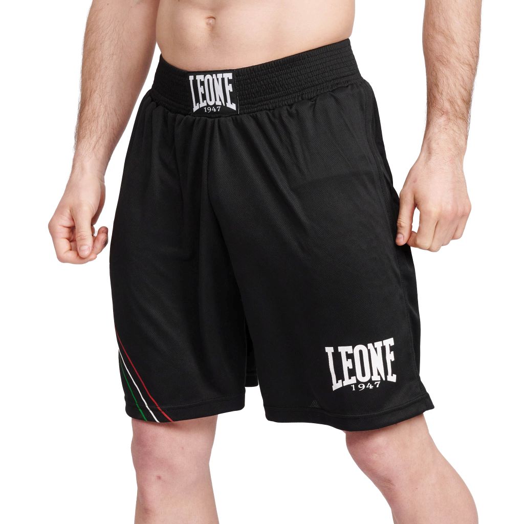 Leone 1947 Pantalon Boxeo FLAG AB227 Negro