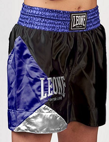 Leone 1947 Pantalon Boxeo Mujer Fighter Life Negro-Morado