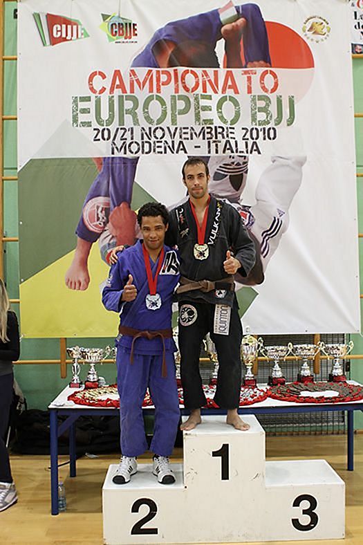 Sergio Calderon campeon del campeonato europeo de Brazilian Jiu Jitsu en Modena (Italia)