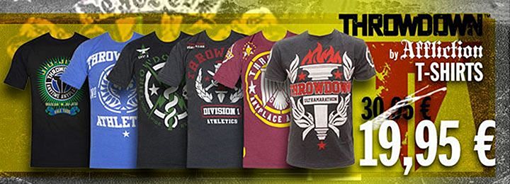 Oferta em t-shirts Throwdown