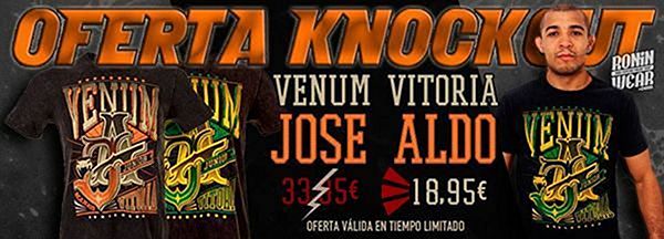 Offre spéciale Knockout Juin 2014 - T-shirts Venum Jose Aldo - Juste 18,95 €