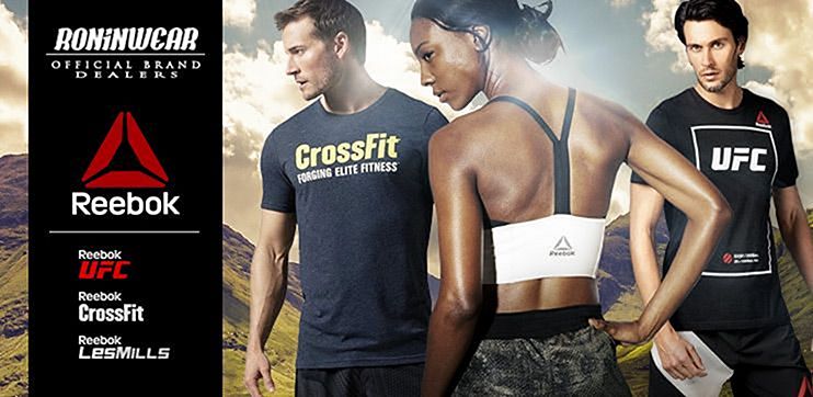 Nouveaux articles Reebok' UFC, Reebok Crossfit et  les Mills de Reebok