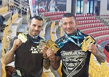 Tito Beltrán y Toni Boluda en Roma IBJJF