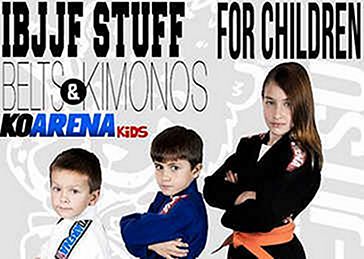 IBJJF Kimonos och bälten av  KO Arena varumärke, för pojke och flicka