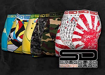 Novos boxers da marca Smuggling Duds