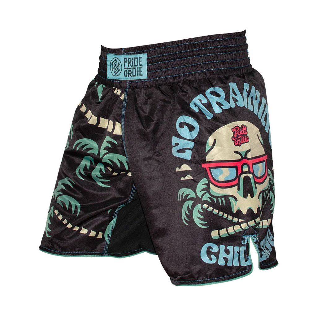 Fight Short PRiDEorDiE ONLY THE STRONG - Noir