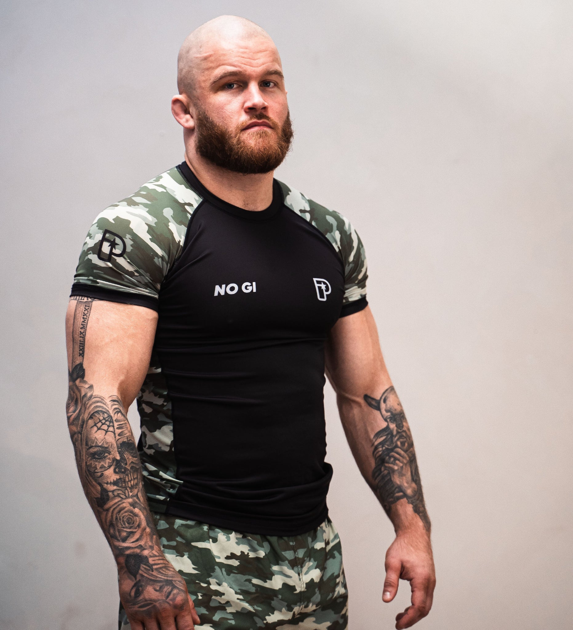 Progress Jiu Jitsu Classic Camo Rashguard Noir-Camo