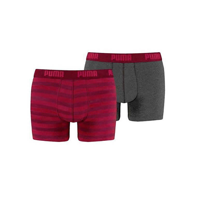 PUMA Calzoncillo boxer en Gris, Rojo, Negro