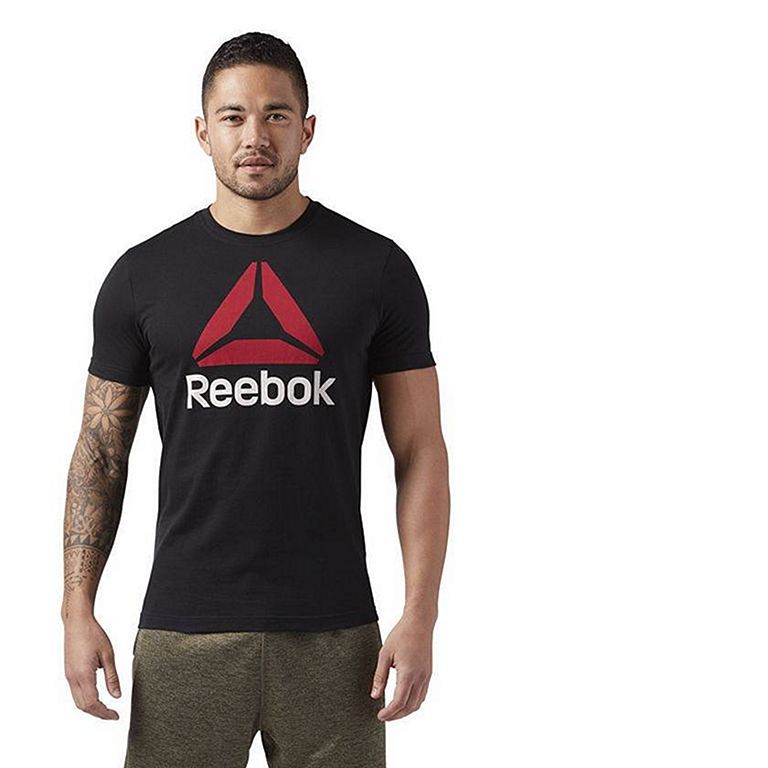 tornillo hazlo plano Dureza Camiseta barata Reebok QQR Stacked