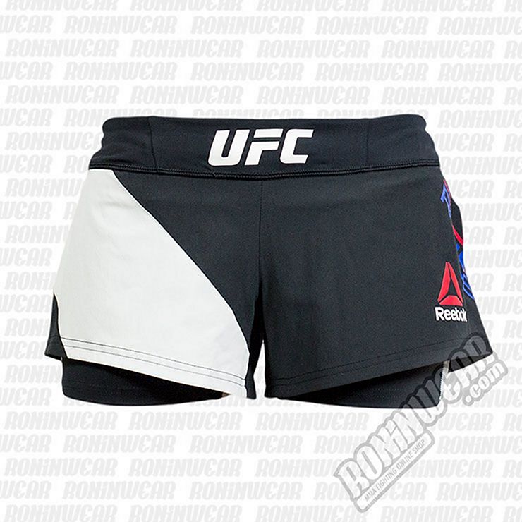 Reebok Combat MMA Fight Shorts Noir