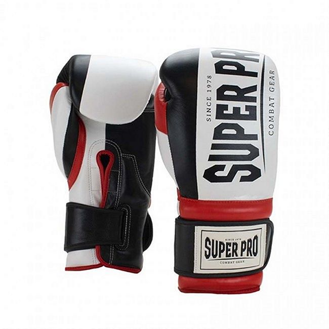 Super Pro Combat Gear Thai Pro Leather White Black