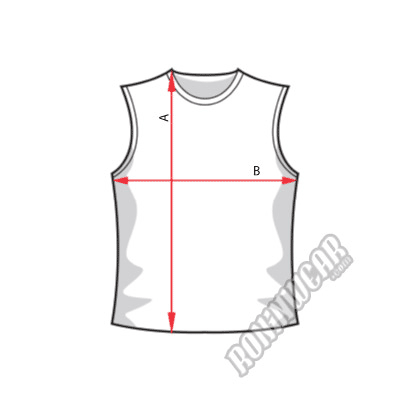 sleeveless shirt size guide