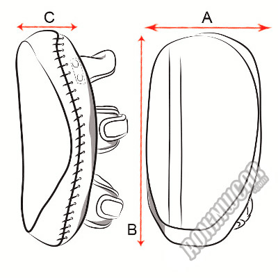 thai pads size guide