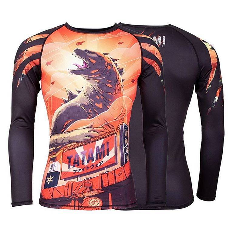 Tatami Cyber Gentle Panda Grappling MMA BJJ Jiu Jitsu Long Sleeve LS Rashguard