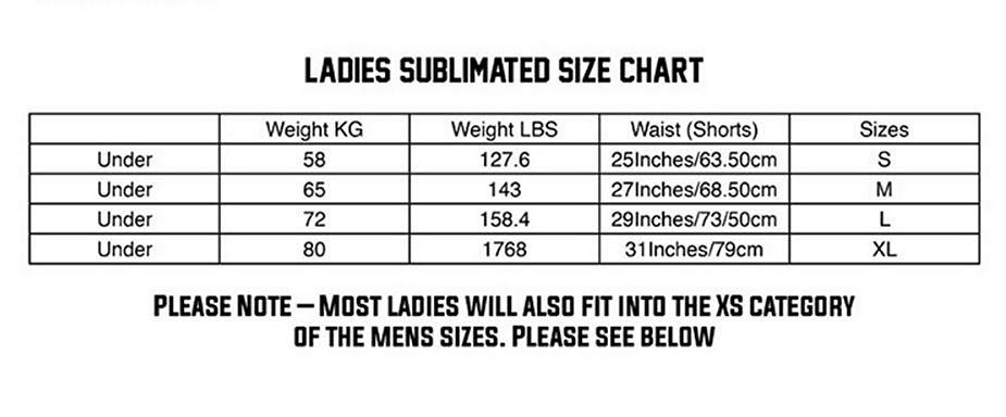 Tatami Estilo Size Chart