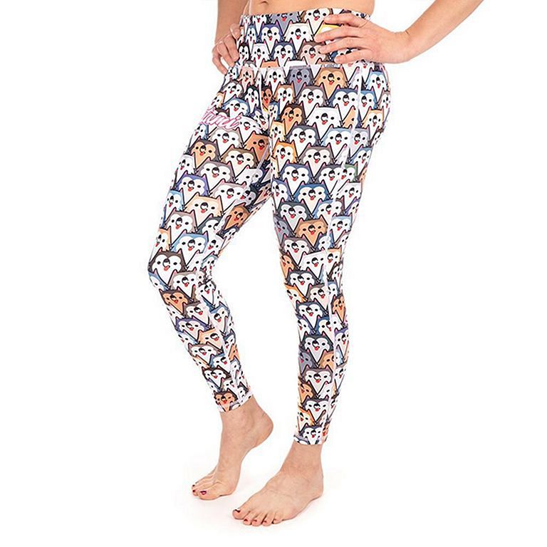 Tatami Husky Dog Gym Leggings BJJ Spats MMA Womens Jiu Jitsu Yoga Compression