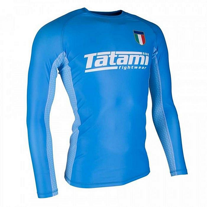 Tatami Six Nations Rash Guard Italy Blue